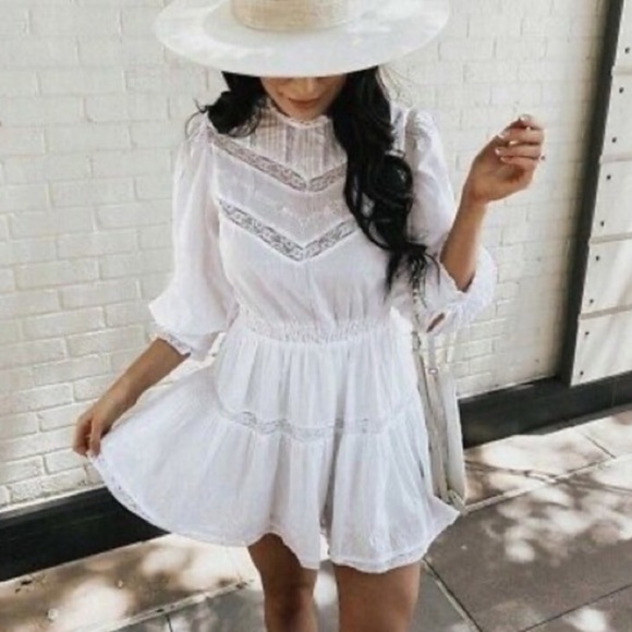 LoveShackFancy Talulah Pintuck Yoke Dress - Picture 3 of 6